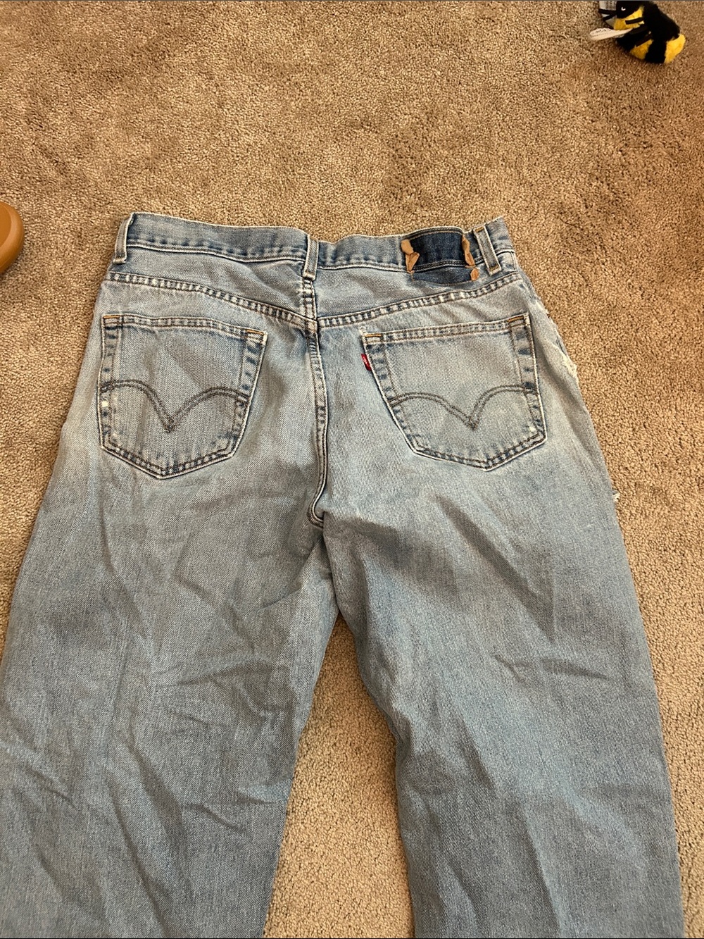 Levi's Light Blue Distressed Boyfriend Jeans - Picture 3 of 3
